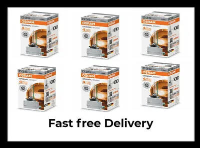 6 X Osram Xenarc D3S 66340 12/24V 35W 4300K PK32d-5 HID Xenon Headlight Bulb • $460