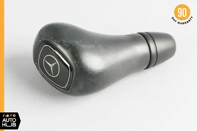 98-03 Mercedes W210 E320 E430 E55 AMG Shift Knob Gear Shifter Black Leather OEM  • $70.55