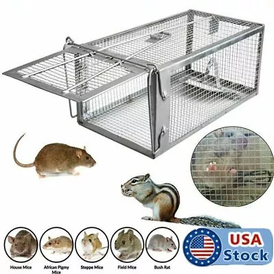 Live Humane Cage Trap For Squirrel Chipmunk Rat Mice Rodent Animal Catcher • $12.23