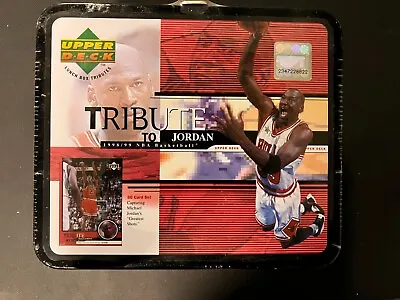 1998-99 Upper Deck Tribute To Michael Jordan Lunch Box With 30 Card Set Inside • $40