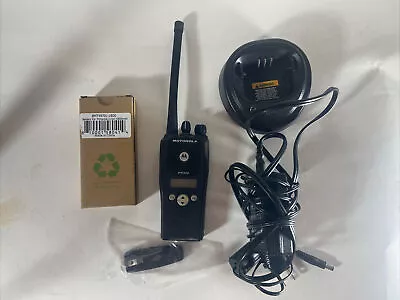 Motorola PR400 - AAH65KDF9AA3AN - Portable VHF Radio W/ Charger & NEW Battery • $139.99