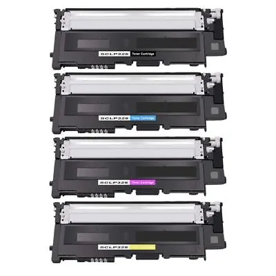 4 Toner Cartridge For Samsung CLP320 CLP320N CLP325 CLP325W CLX3180 CLX3185 • £39.82