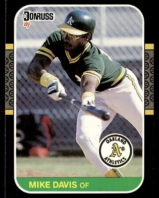 1987 Donruss Mike Davis Oakland Athletics #133 • $2.10