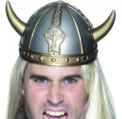Silver/Gold Accents Viking Helmet Costume Accessory Child Halloween Norse • $12.88