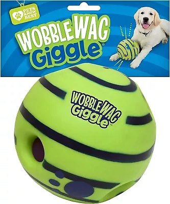 Wobble Wag Giggle WG071104 Ball Interactive Dog Toy Fun Giggle Sounds As Seen • $9.99