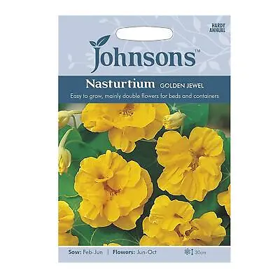 Nasturtium Seeds Grow Your Own Garden Flowers Golden Jewel Packet Johnsons • £3.99