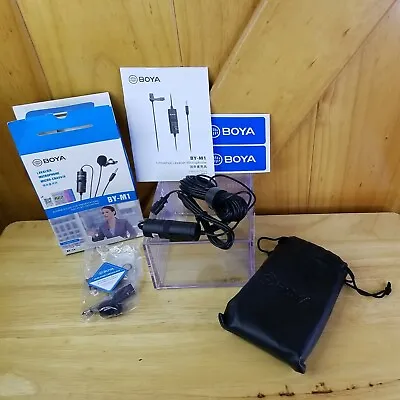 BOYA BY-M1 Lavalier Microphone For Smart Phone DSLR PC Cameras Original • $19.99