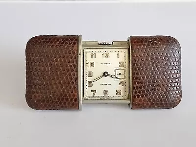 1940-50s MOVADO ERMETO PURSE/TRAVEL WATCH IN EXCELLENT ORIGINAL CONDITION • $248.91