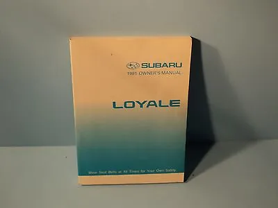 $19 • Buy 91 1991 Subaru Loyale Owners Manual