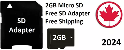 Micro Memory SD Card 2GB High Speed  Flash TF  2 GB Adapter Mini • $3.99