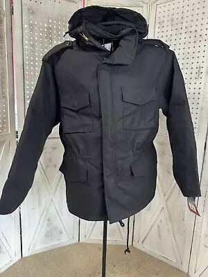 New With Tags Rothco M-65 Field Jacket Winter Jacket Size S Black • $59.99