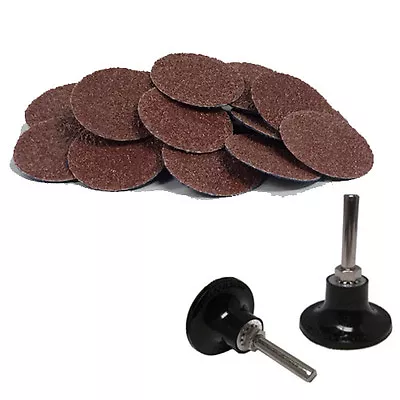 50 2  Roloc A/O Quick Change Sanding Disc 120 Grit And Mandrel Disc Holder • $19.54