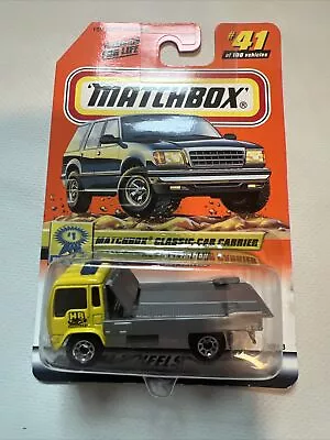 Matchbox Mbx Moc Classic Car Carrier #41 2000 Show Cars Yellow Usa Seller B2 • $7.99