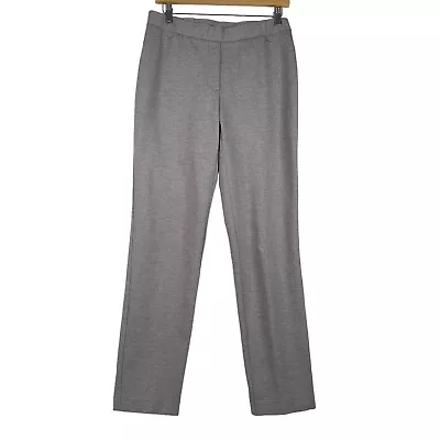 J Jill Pants Ponte Slim Leg Pants Gray Sz Small S Pull On Wide Elastic Waistband • $19.95
