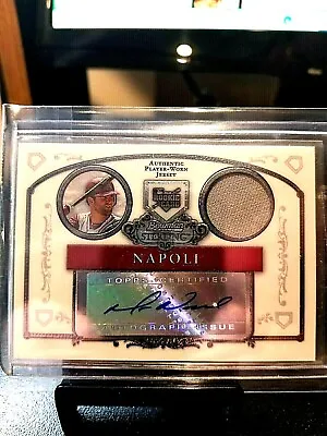 2006 Mike Napoli Bowman Sterling Autographed Rookie Jersey Relic #bs-mn Gem. • $16