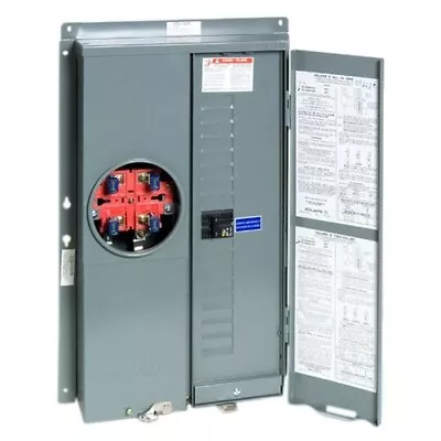 $359 • Buy Square D  125 Amp Ring Type  Meter Socket With Main Breaker  New SC1624M125S