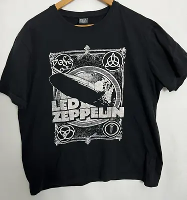Led Zeppelin T Shirt Mens XL Black Music Band T Shirt 2018 #Q • $19.40
