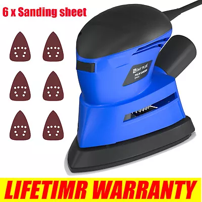 Hand Held 1500W Sanding Machine Electric Tight Corners Sander Angle Base Sheets • £21.31