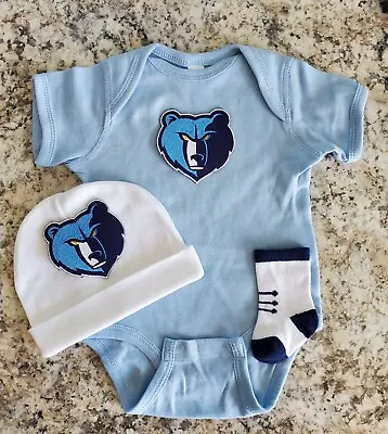  Memphis Baby/newborn Clothes Grizzlies Baby Gift Memphis Basketball Baby Gift • $24.95