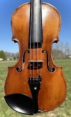 Old Violin W/Fluted F-holes Penciled Repaired By Rockwell 1898 • $990
