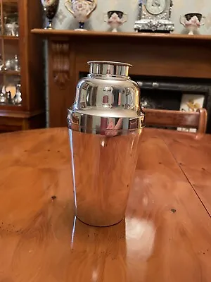 Original Art Deco 1933 Walker And Hall A1 Quality Silver Plated Cocktail Shaker • £80