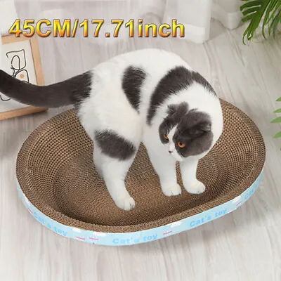 45cm/17.71inch Cat Scratcher Cardboard Lounge Bed Recycle Board For Most Cats UK • £10.59