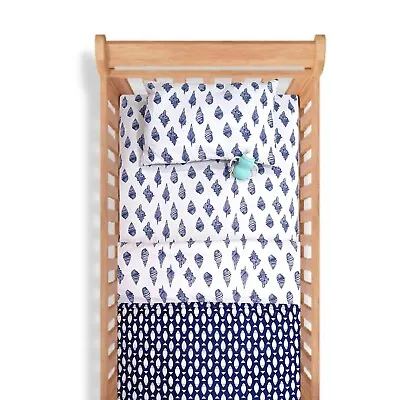 Fish Print Crib Bedding Set Toddler Bedding Set 100% Cotton Kids Cot Bedding Set • $85.99