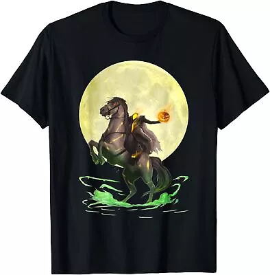 NEW LIMITED Full Moon Wicked Headless Horseman Halloween Gift Idea Shirt S-3XL • $23.99