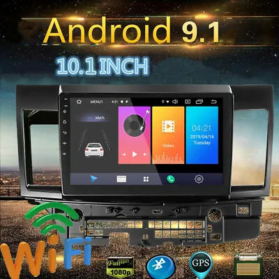 Android 10.1  Radio Head GPS Navigation Multimedia Player For Mitsubishi Lancer • $169.75