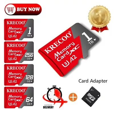 Micro SD Card 64GB 128GB 256GB 1TB Memory Card Class 10 TF Card Wholesale Lot • $8.86