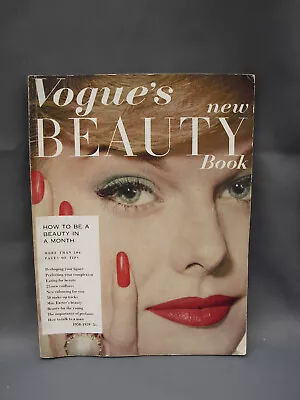 Vogue's New Beauty Book 1958-59 Vintage Style Guide To Make Up Hair Etc • £10