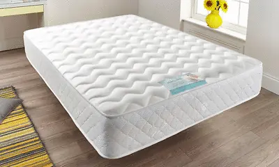 Memory Foam Mattress Luxury Sprung Quilted Mattress -6 Inch 3ft4ft4ft65ft6ft • £77.99