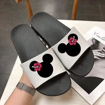 £26.14 • Buy Cartoon Slippers Mickey Mouse Flip Flops Bath Slippers Beach Shoes Anime