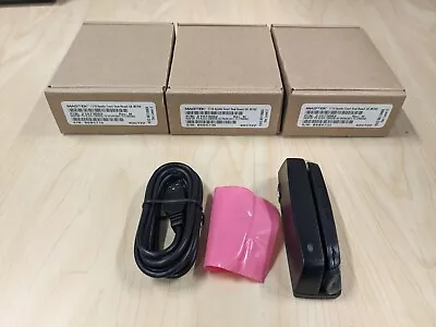 Lot Of 3 MagTek 21073062 USB Swipe Credit Card Readers • $70