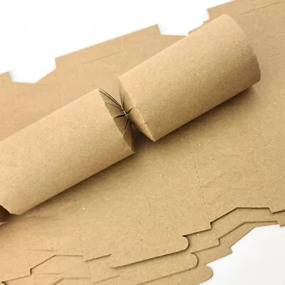 Natural Recycled Kraft Make & Fill Your Own Christmas Crackers - Kits & Boards • £9.76