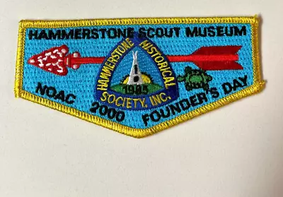 Oa 2000 Noac Hammerstone Scout Museum Flap Founder's Day • $4.99