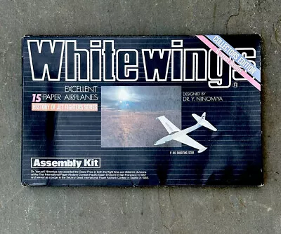 VTG.WHITE WINGS 15Paper Airplane Kit History Jet Fighters Collectors Edition NOS • $49