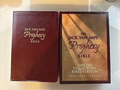 KJV Jack Van Impe Prophecy Bible Limited Special Ed. Burgundy Bonded Leather 1st • $50