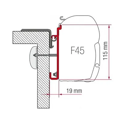 Replacement Fiamma Awning Bracket For Rapido 7-8 Series 98655-222 • $133.35