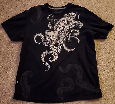 Marc Ecko XL T-Shirt Mens Womens Unisex Mermaid Octopus Tattoo Only One On Ebay! • $14.95