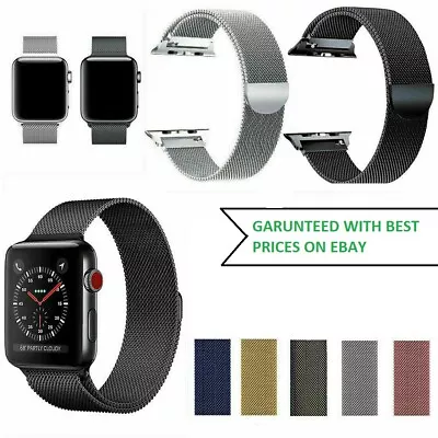 $11.40 • Buy 38/40/42/44mm For Apple Watch Strap Serie SE 7 6/5/4 Magnetic Milanese Loop Band