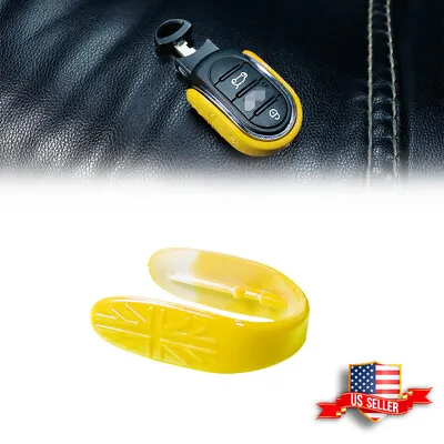 For MINI Cooper F55 F56 F57 F60 3D Union Jack Yellow Key Fob Case Shell Holder • $9.99