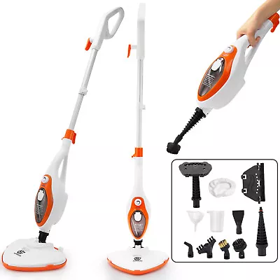 Superlex 12-in-1 Steam Cleaner Mop Upright & Handheld Floor Carpet Steamer 1500W • £36.98