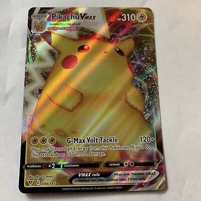 $6.10 • Buy Pikachu VMAX 044/185 Ultra Rare Vivid Voltage Pokemon TCG Near Mint