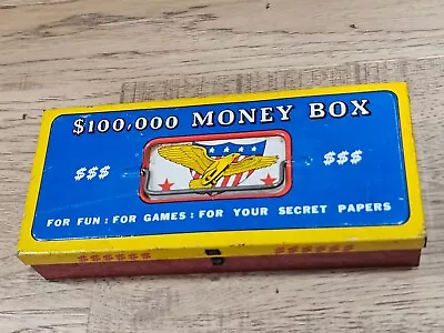 Vintage Ohio Art Tin $100000 Money Box For Secret Papers • $9.99