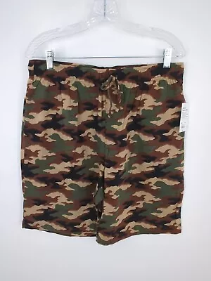 Sonoma Mens Pajama Sleep Shorts Medium Camo Pockets Elastic Waist Drawstring • $15.99