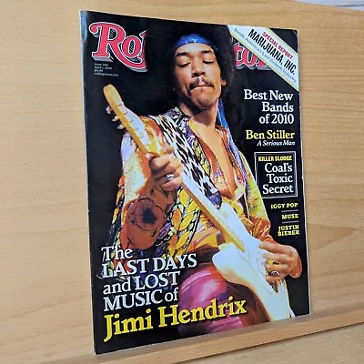 Rolling Stone Magazine Issue 1101 April 1 2010 Jimi Hendrix Iggy Pop Muse • $14.95