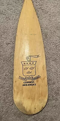 Vintage Foster Oar Company Conway Arkansas 54 Inch Wood Kayak Canoe Raft Paddle • $93.49