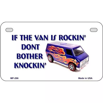 If Van's Rockin Novelty Metal Motorcycle License Plate Sign Car Truck Wall Home • $33.18