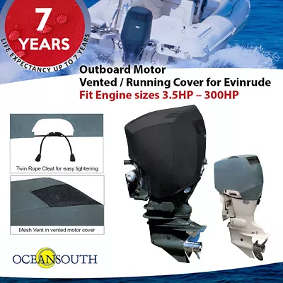 Oceansouth Outboard Motor Engine Vented Cover For Evinrude • $231.44